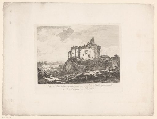 Landscape with a castle ruin