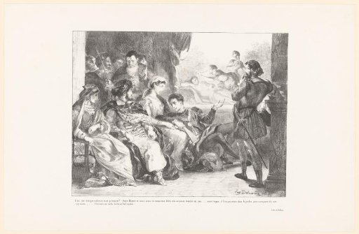 Hamlet and King Claudius during the Play