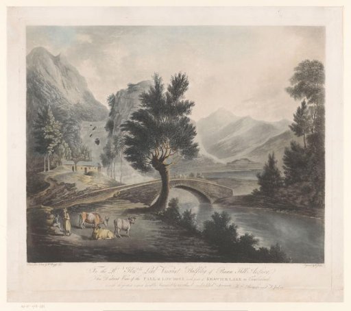 View of Keswick Lake with the Lodore Falls