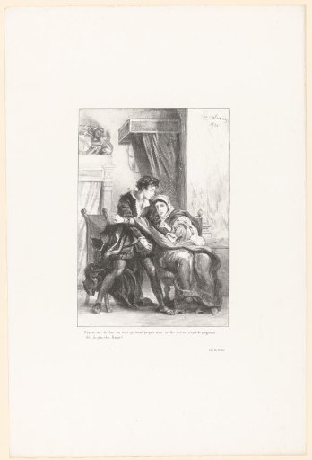 Hamlet and Queen Gertrude