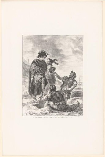 Hamlet and the Gravediggers with the Skull of the Jester Yorick