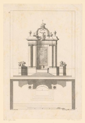 Altar with evangelists