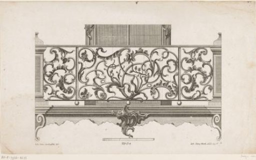 Ornamental fence with floral motifs