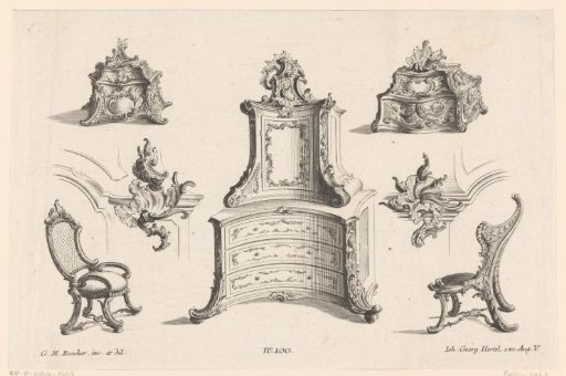 Cabinet and two chairs