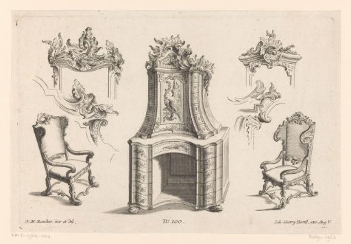 Cabinet and two chairs