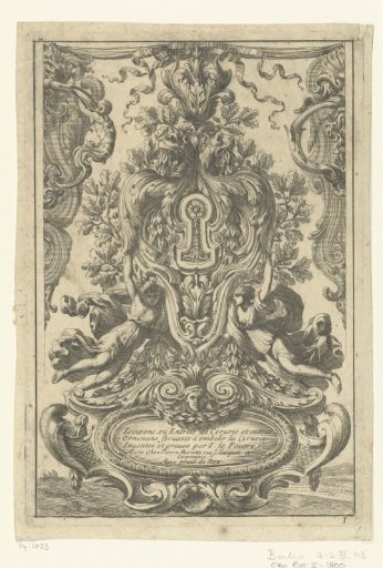 Title page: Escusons, ou Entrees de Cerures et autres Ornemens seruants a embelir la Cerurie