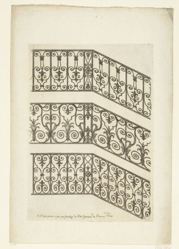 Three stair railings