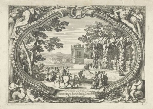 Title page: Grottes et vues de jardins