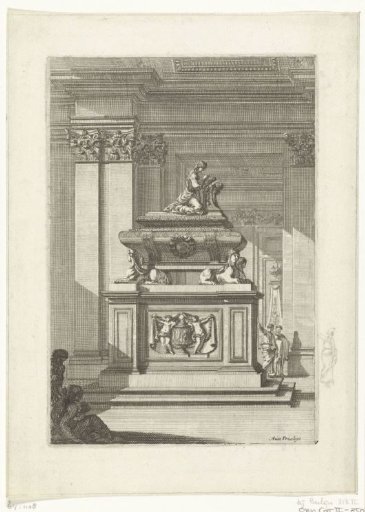Monument in the form of a sarcophagus