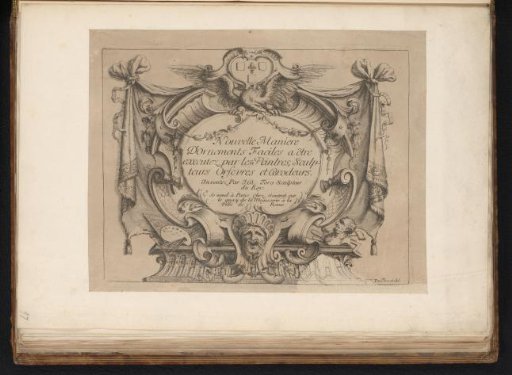 Title page with a cartouche featuring an eagle
