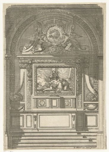 Altar with a reliquary