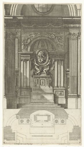 Altar with reliquary