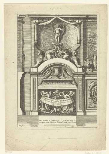Title page: Nouueaux Desseins de Cheminees a l'Italiene