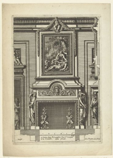 Lower section with a square painting