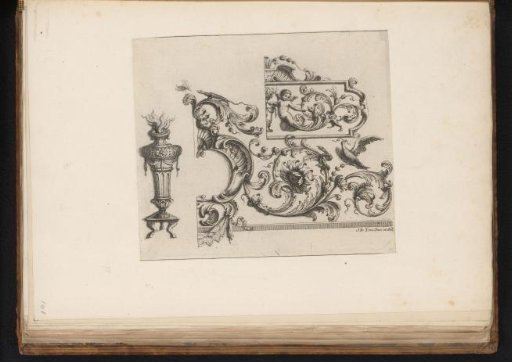 Ornaments with plant motifs and arabesques