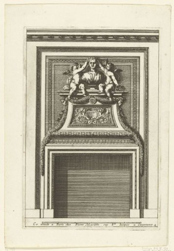 Lower section with a female bust