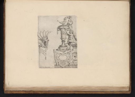 Ornament with a young satyr