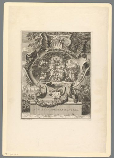 Allegorical representation on the occasion of the marriage of Jacob Alewijn Ghijzen and Perina Vorsterman