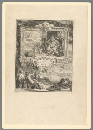 Allegorical representation on the occasion of the marriage of David Leeuw van Lennep and Hester Barnaart