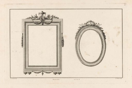 Rectangular and oval frame