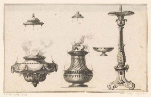 Incense burners and candlestick