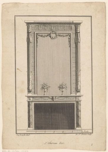 Chimneypiece with vases and columns