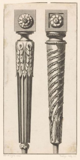Two table legs