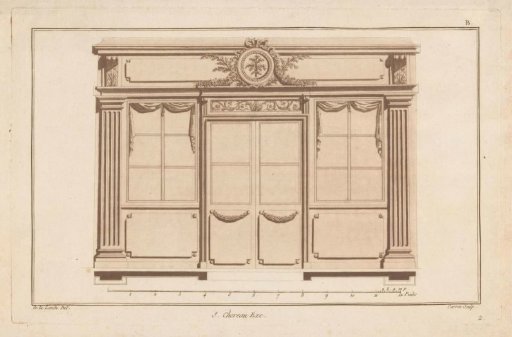 Facade with pilasters