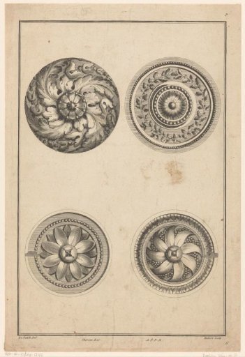 Four rosettes