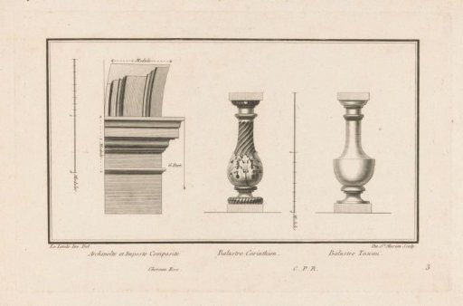 Archivolts, impost and balusters