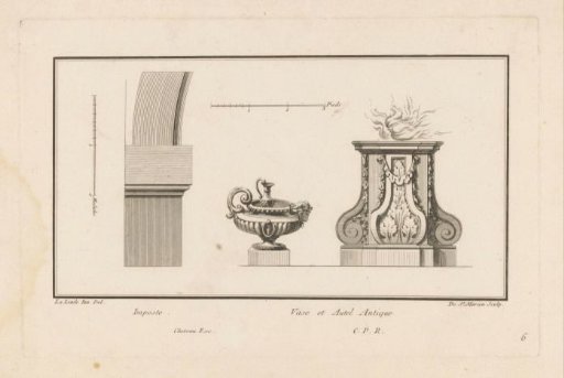 Impost, vase and altar