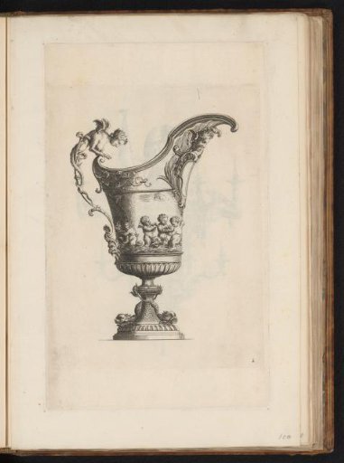 Chalice with putti having fish tails