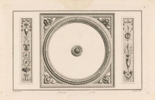 Ceiling with helmets and shields