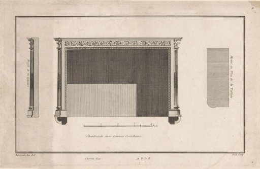 Fireplace with columns
