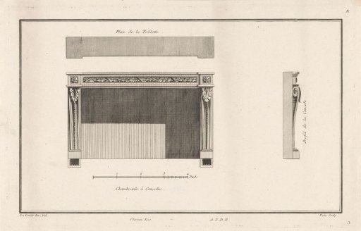 Fireplace with consoles