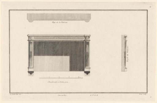 Fireplace with balusters