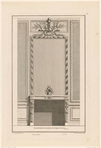 Fireplace with armor trophy