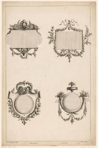 Tablets, cartouche and medallion