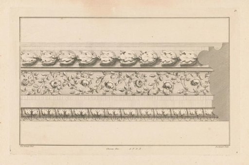 Frame with oak leaves and roses