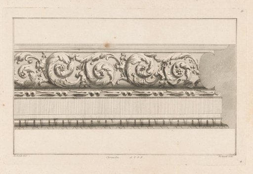 Frame with leaf and floral motifs