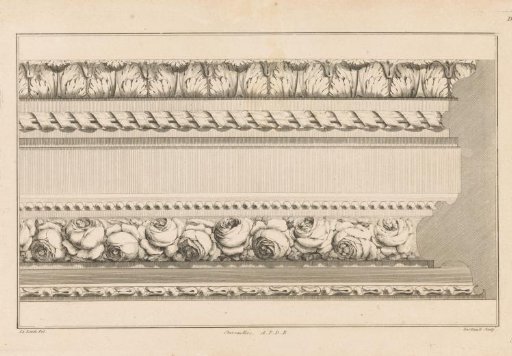 Frame with acanthus leaves and roses