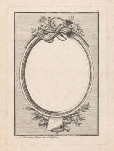 Frame with musical instruments
