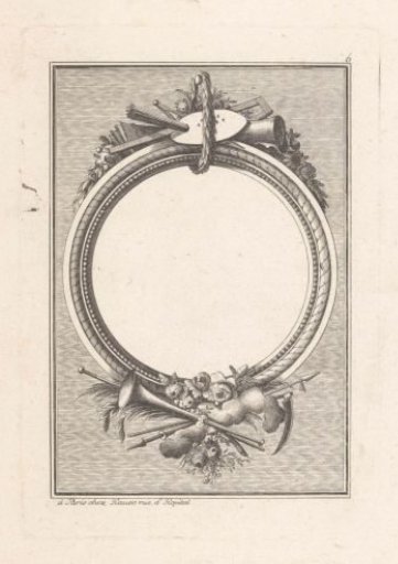 Frame with painter's attributes