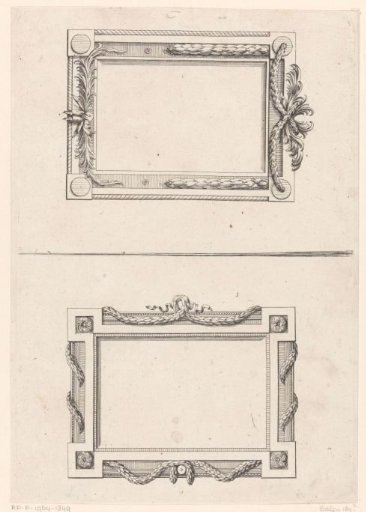 Frames with laurel garlands