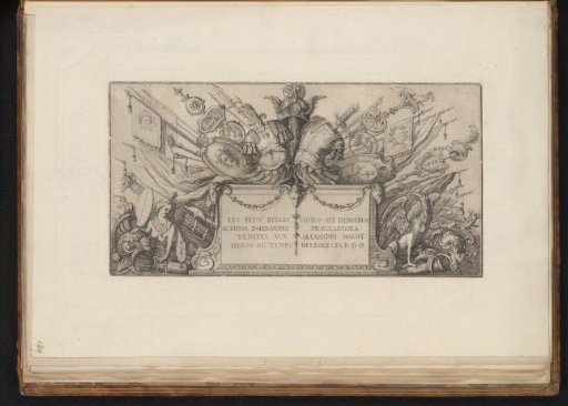 Title page with armorial trophies