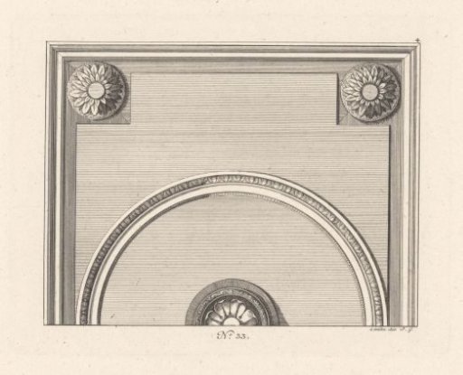Ceiling with floral motifs