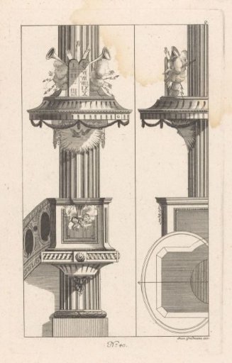 Pulpit with the stone tables