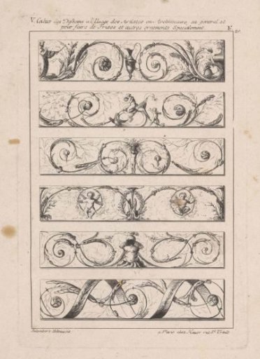 Friezes with putti and garlands