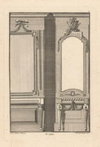 Mirror with a vase
