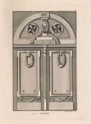 Wall tomb with garlands